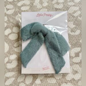 Little Poppy Co. oversized fuzzy bow scrunchie